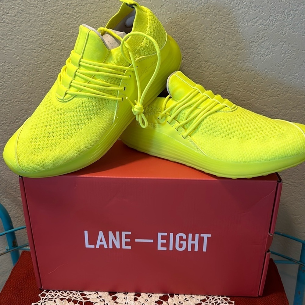 New in box. Mens or women’s. Lane-Eight Sneakers. Size 9.5 women’s or 8 men’s.